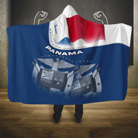 Panama National Flag Hooded Blanket with Canal Symbolism and Puente del Mundo Motto Design - Wonder Print Shop