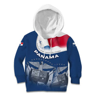 Panama National Flag Kid Hoodie with Canal Symbolism and Puente del Mundo Motto Design - Wonder Print Shop