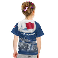 Panama National Flag Kid T Shirt with Canal Symbolism and Puente del Mundo Motto Design - Wonder Print Shop