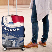 Panama National Flag Luggage Cover with Canal Symbolism and Puente del Mundo Motto Design - Wonder Print Shop