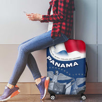 Panama National Flag Luggage Cover with Canal Symbolism and Puente del Mundo Motto Design - Wonder Print Shop