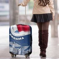 Panama National Flag Luggage Cover with Canal Symbolism and Puente del Mundo Motto Design - Wonder Print Shop