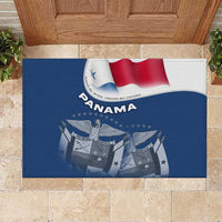 Panama National Flag Rubber Doormat with Canal Symbolism and Puente del Mundo Motto Design - Wonder Print Shop