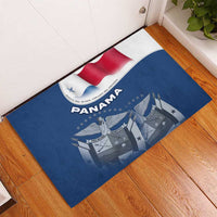 Panama National Flag Rubber Doormat with Canal Symbolism and Puente del Mundo Motto Design - Wonder Print Shop