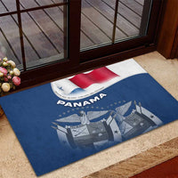Panama National Flag Rubber Doormat with Canal Symbolism and Puente del Mundo Motto Design - Wonder Print Shop