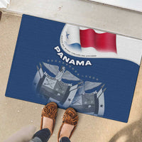 Panama National Flag Rubber Doormat with Canal Symbolism and Puente del Mundo Motto Design - Wonder Print Shop