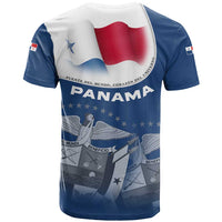Panama National Flag T Shirt with Canal Symbolism and Puente del Mundo Motto Design - Wonder Print Shop
