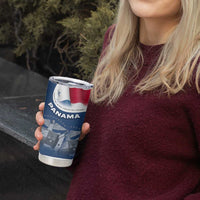 Panama National Flag Tumbler Cup with Canal Symbolism and Puente del Mundo Motto Design - Wonder Print Shop