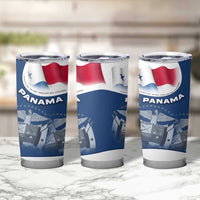 Panama National Flag Tumbler Cup with Canal Symbolism and Puente del Mundo Motto Design - Wonder Print Shop