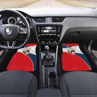 Panama City Skyline Car Mats with National Coat of Arms and Red Blue Flag Theme - Wonder Print Shop