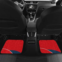 Panama City Skyline Car Mats with National Coat of Arms and Red Blue Flag Theme - Wonder Print Shop