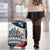 Panama City Skyline Luggage Cover with National Coat of Arms and Red Blue Flag Theme - Wonder Print Shop