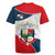 Panama City Skyline Rugby Jersey with National Coat of Arms and Red Blue Flag Theme - Wonder Print Shop