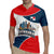 Panama City Skyline Rugby Jersey with National Coat of Arms and Red Blue Flag Theme - Wonder Print Shop