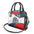 Panama City Skyline Shoulder Handbag with National Coat of Arms and Red Blue Flag Theme - Wonder Print Shop