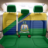 Saint Vincent and the Grenadines Flag Back Car Seat Cover Coat of Arms and National Colors - Wonder Print Shop