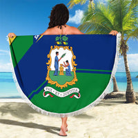 Saint Vincent and the Grenadines Flag Beach Blanket Coat of Arms and National Colors - Wonder Print Shop