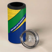 Saint Vincent and the Grenadines Flag 4 in 1 Can Cooler Tumbler Coat of Arms and National Colors - Wonder Print Shop