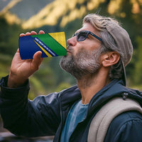 Saint Vincent and the Grenadines Flag 4 in 1 Can Cooler Tumbler Coat of Arms and National Colors - Wonder Print Shop