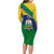 Saint Vincent and the Grenadines Flag Family Matching Long Sleeve Bodycon Dress and Hawaiian Shirt Coat of Arms and National Colors - Wonder Print Shop