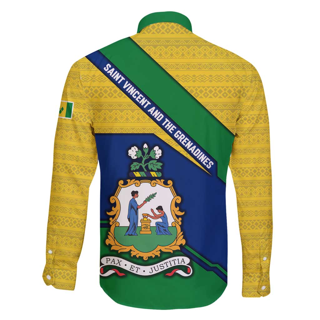 Saint Vincent and the Grenadines Flag Family Matching Mermaid Dress and Hawaiian Shirt Coat of Arms and National Colors - Wonder Print Shop