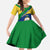 Saint Vincent and the Grenadines Flag Family Matching Off The Shoulder Long Sleeve Dress and Hawaiian Shirt Coat of Arms and National Colors - Wonder Print Shop