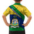 Saint Vincent and the Grenadines Flag Family Matching Tank Maxi Dress and Hawaiian Shirt Coat of Arms and National Colors - Wonder Print Shop