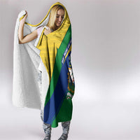 Saint Vincent and the Grenadines Flag Hooded Blanket Coat of Arms and National Colors - Wonder Print Shop
