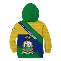 Saint Vincent and the Grenadines Flag Kid Hoodie Coat of Arms and National Colors - Wonder Print Shop