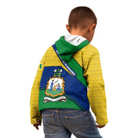 Saint Vincent and the Grenadines Flag Kid Hoodie Coat of Arms and National Colors - Wonder Print Shop