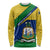 Saint Vincent and the Grenadines Flag Long Sleeve Shirt Coat of Arms and National Colors - Wonder Print Shop