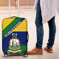 Saint Vincent and the Grenadines Flag Luggage Cover Coat of Arms and National Colors - Wonder Print Shop