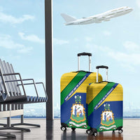 Saint Vincent and the Grenadines Flag Luggage Cover Coat of Arms and National Colors - Wonder Print Shop