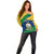 Saint Vincent and the Grenadines Flag Off Shoulder Sweater Coat of Arms and National Colors - Wonder Print Shop
