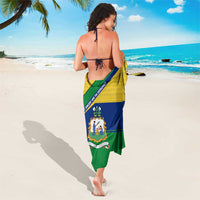 Saint Vincent and the Grenadines Flag Sarong Coat of Arms and National Colors - Wonder Print Shop