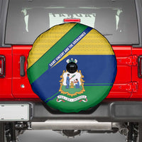 Saint Vincent and the Grenadines Flag Spare Tire Cover Coat of Arms and National Colors - Wonder Print Shop