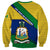 Saint Vincent and the Grenadines Flag Sweatshirt Coat of Arms and National Colors - Wonder Print Shop
