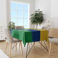 Saint Vincent and the Grenadines Flag Tablecloth Coat of Arms and National Colors - Wonder Print Shop