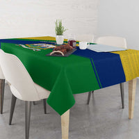 Saint Vincent and the Grenadines Flag Tablecloth Coat of Arms and National Colors - Wonder Print Shop