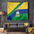 Saint Vincent and the Grenadines Flag Tapestry Coat of Arms and National Colors - Wonder Print Shop