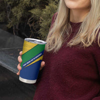 Saint Vincent and the Grenadines Flag Tumbler Cup Coat of Arms and National Colors - Wonder Print Shop