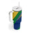 Saint Vincent and the Grenadines Flag Tumbler With Handle Coat of Arms and National Colors - Wonder Print Shop