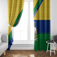 Saint Vincent and the Grenadines Flag Window Curtain Coat of Arms and National Colors - Wonder Print Shop