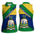 Saint Vincent and the Grenadines Flag Women Sleeveless Polo Shirt Coat of Arms and National Colors - Wonder Print Shop