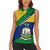 Saint Vincent and the Grenadines Flag Women Sleeveless Polo Shirt Coat of Arms and National Colors - Wonder Print Shop