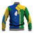 Saint Vincent and the Grenadines Flag Wave Map Baseball Jacket Caribbean Island Pride Pullover - Wonder Print Shop