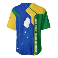 Saint Vincent and the Grenadines Flag Wave Map Baseball Jersey Caribbean Island Pride Pullover - Wonder Print Shop