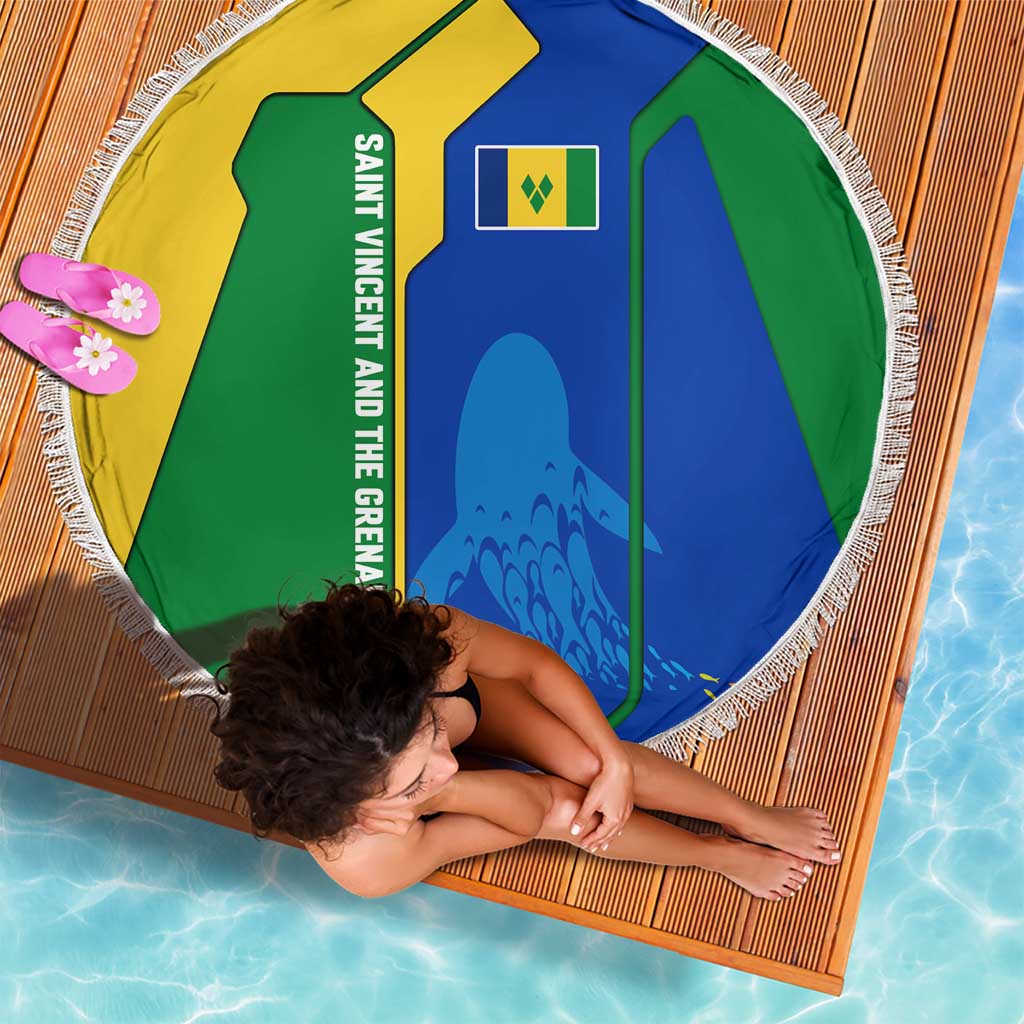 Saint Vincent and the Grenadines Flag Wave Map Beach Blanket Caribbean Island Pride Pullover - Wonder Print Shop