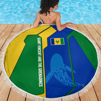 Saint Vincent and the Grenadines Flag Wave Map Beach Blanket Caribbean Island Pride Pullover - Wonder Print Shop