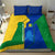 Saint Vincent and the Grenadines Flag Wave Map Bedding Set Caribbean Island Pride Pullover - Wonder Print Shop